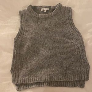 Madewell gray knit crop top